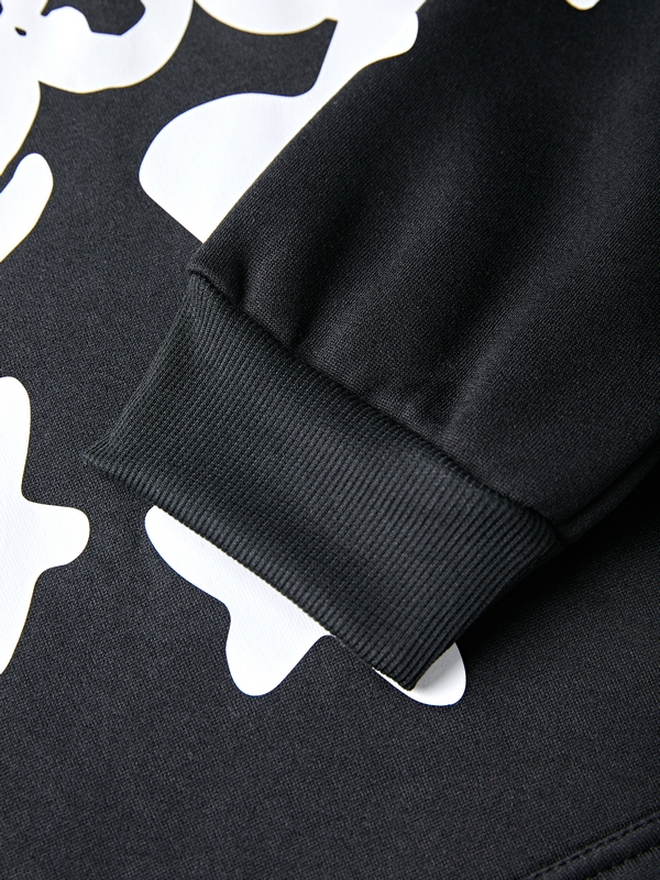 Sudadera con capucha y estampado de estrellas para hombre-3