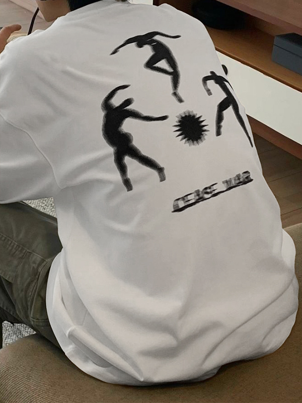 Camiseta de manga larga con estampado de letras Hip Pop para hombre-1