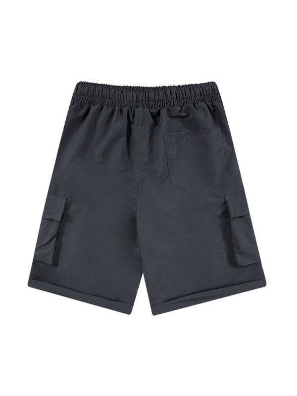 Shorts cargo de pierna recta para hombre-4